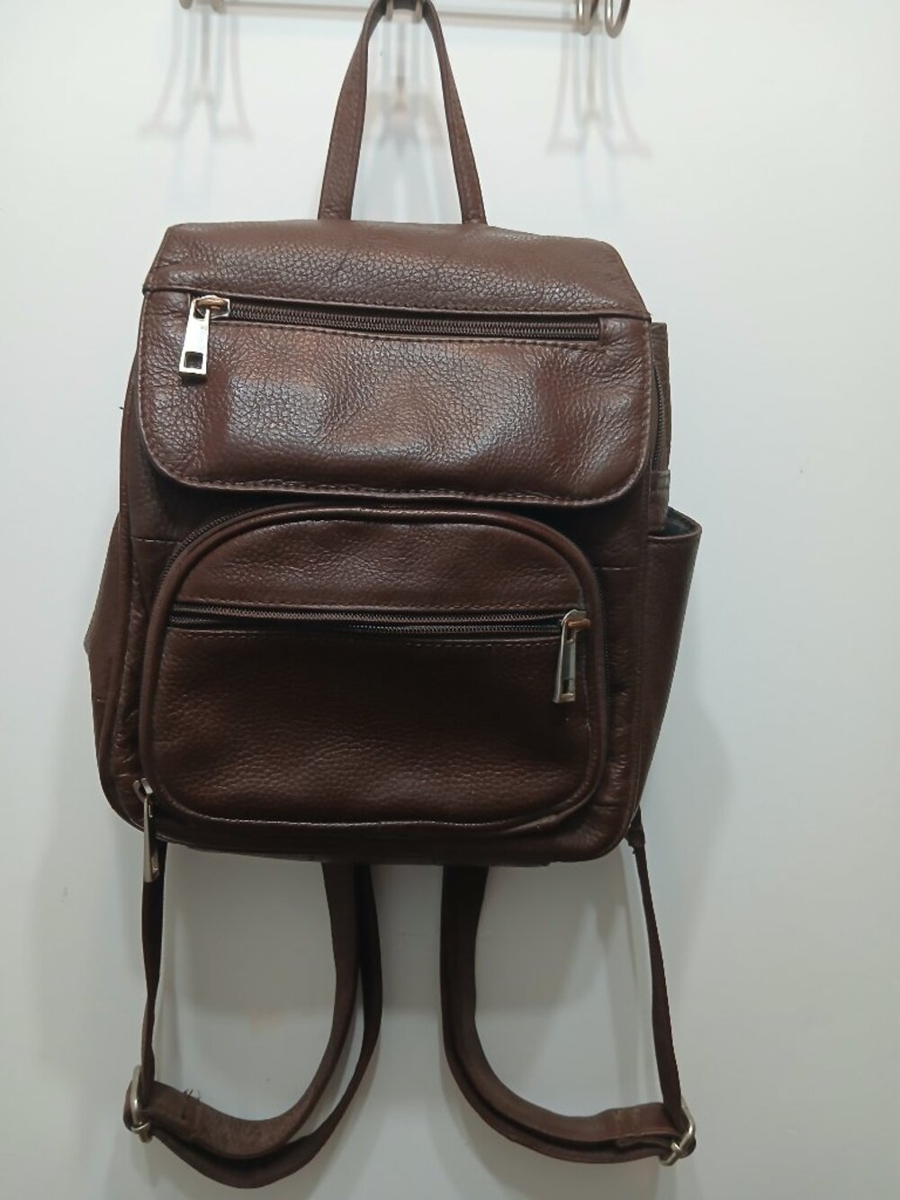 Roma Leather Backpack🤎 - Picture 9 of 10